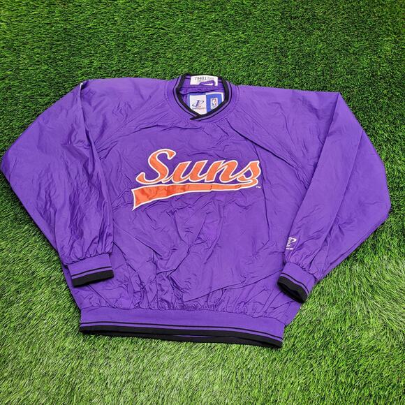 Vintage Phoenix Suns Jacket L/XL 25x25 Baggy Boxy Windbreaker - Picture 1 of 16